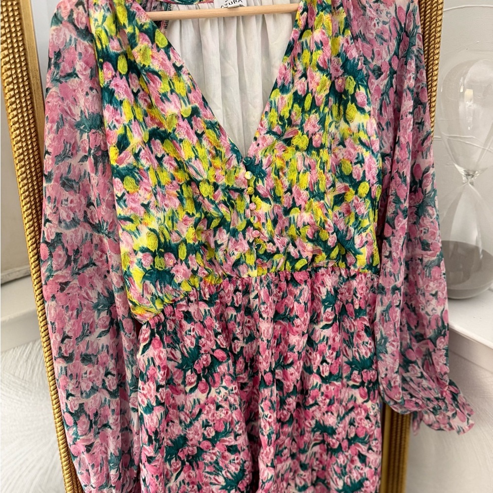 Floral V-Neck Romper
